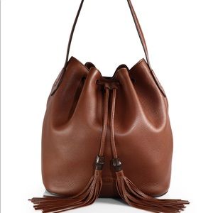 Gucci Lady Tassel Leather Bucket Bag